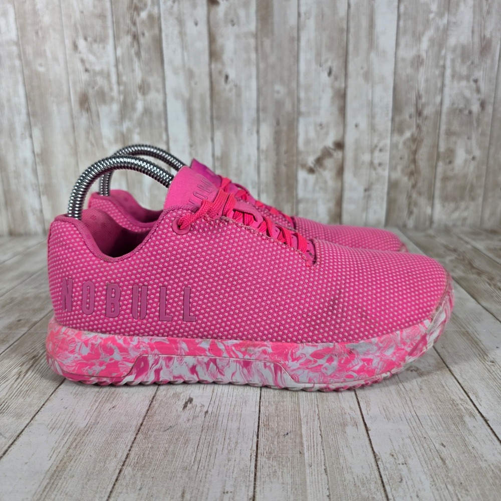 NOBULL Training Shoes Hot Pink Marble Sole Trainer Sneakers Womens US 7.5